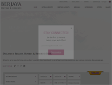 Tablet Screenshot of berjayahotel.com